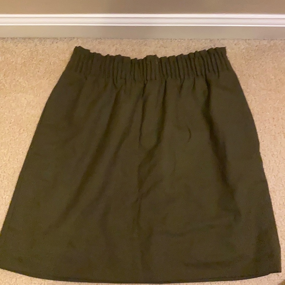 Olive green skirt